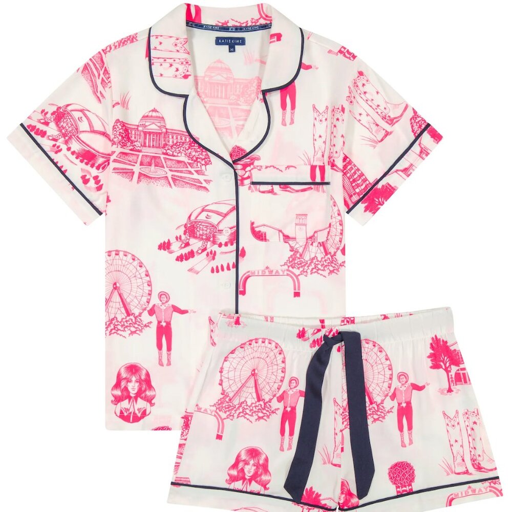 Katie Kime Dallas Toile Pajama Set